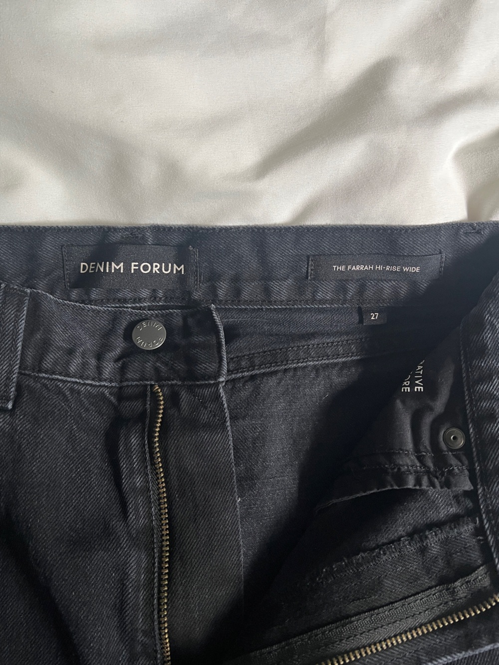 Denim Forum Farrah Hi-Rise Wide Jeans